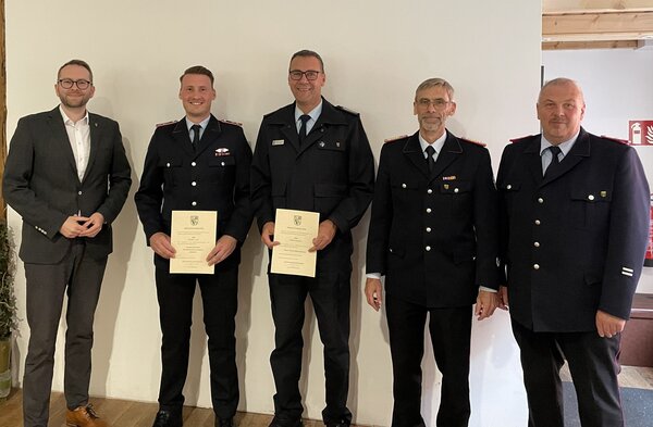 Ernennung des Ortsbrandmeister sowie des 1. stellvertretenden Gemeindebrandmeister