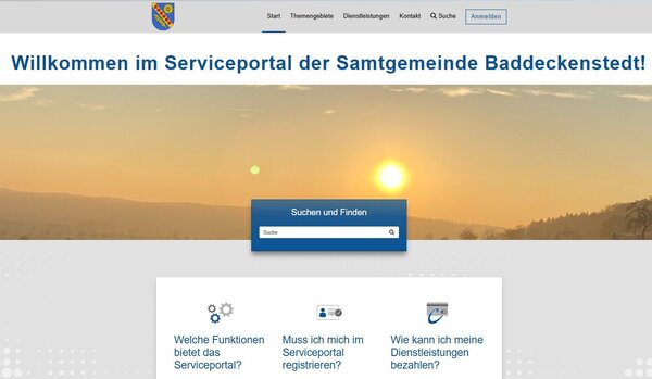 Bild vergr&ouml;&szlig;ern: Serviceportal Startseite